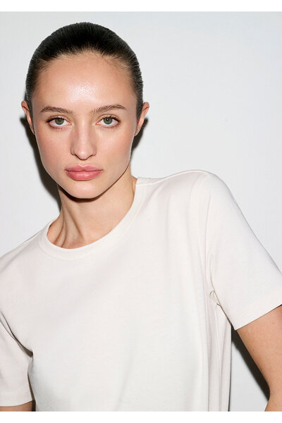 Mavi Ecru Basic T-Shirt Slim Fit / Slim Fit 1614067-70048