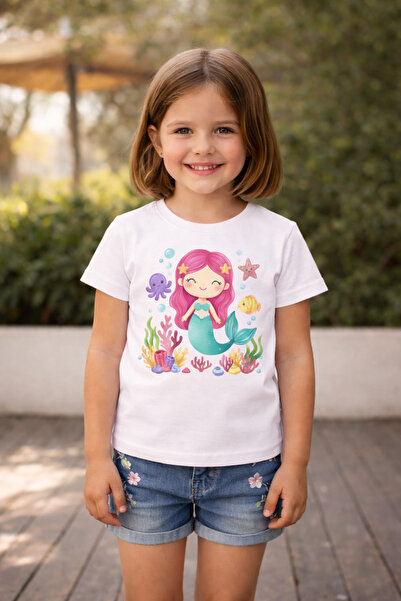 Tiny and Co Mermaid Printed Children's T-Shirt