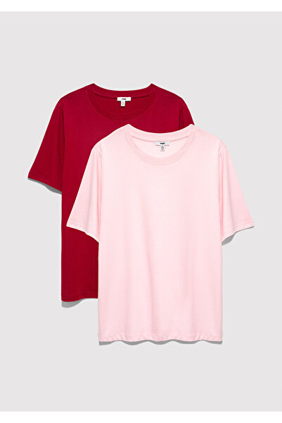 Mavi 2er-Pack Damen-Basic-T-Shirts mit normaler Passform / Standard-Schnitt 1...