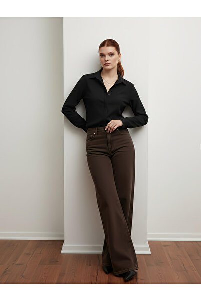 PERA MODA Women's Slim Fit Cotton Office Shirt
