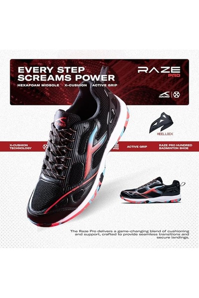 Hundred Raze Pro Badminton Shoes (Non Marking)