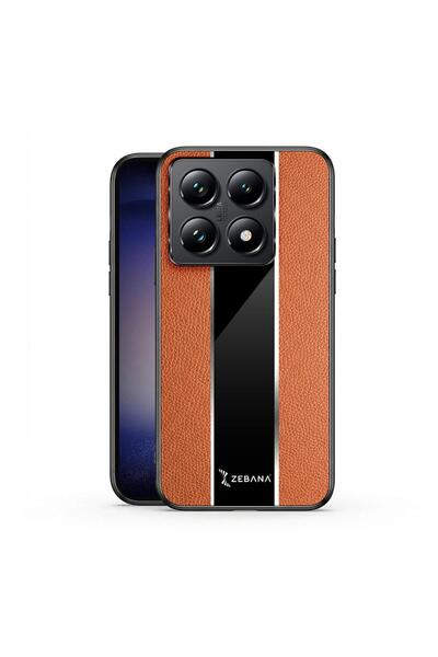 Zebana Xiaomi Mi 14t Pro Compatible Case Zebana Premium Leather Case Brown