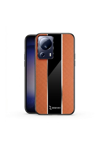 Zebana Xiaomi Mi 13 Lite Compatible Case Premium Leather Case Brown