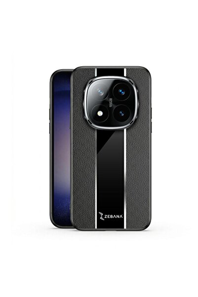 Zebana Xiaomi Redmi Note 14 Pro Plus 5G Uyumlu Kılıf Zebana Premium Deri Kılı...