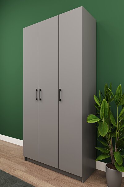 asratrend Lüks 3 Kapaklı Portmanto Askılı Vestiyer %100 MDF Ayakkabılık Dolabı V07