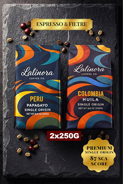 Lalinora Coffee Co Peru & Colombia Core Coffee Espresso & Filter- Sca 87 Poin...