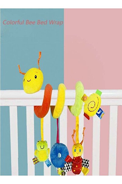 Arabest Hanging Crib Toy for Babies,Colorful Animal Stroller & Bed Wrap,Senso...