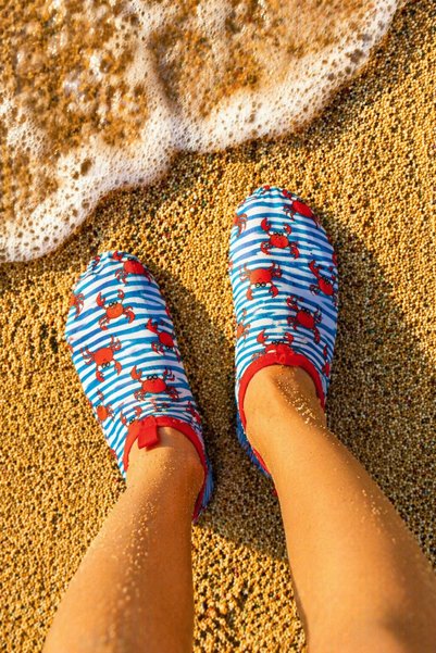 Funny Baby Patterned Non-Slip Sole Tear-Proof Resistant Sea and Pool Booties