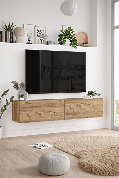 Aven TV Unit TV Stand with Cover 140cm Pine-White AVE10-AW