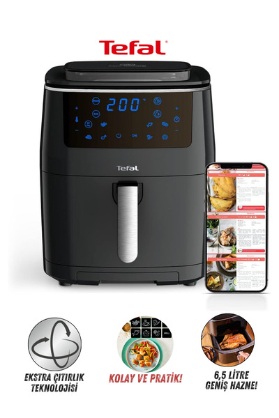 TEFAL 6,5 Litre Kapasite Hava ile Kızartma & Izgara Yağsız Akıllı Fritöz 1700...
