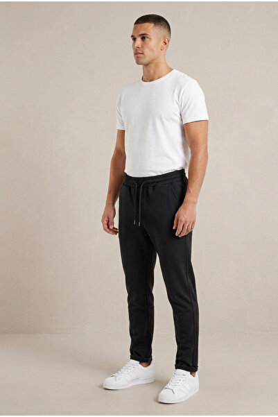 just wear zt Unisex Black Jogger Pants with Double Detailing – Comfortable Fi...