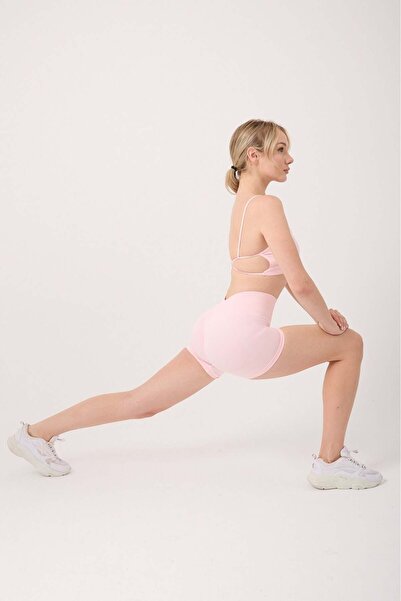 FOREVER MORE Γυναικείο Μίνι Σορτς Κολάν χωρίς ραφή με ψηλόμεσο πίσω μέρος