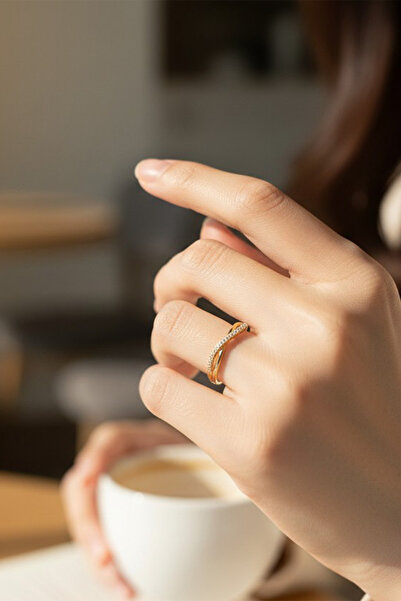 XUPING JEWELRY STİL İNCİSİ/XUPING JEWELRY ÇAPRAZ SONSUZLUK ZİRKON TAŞLI YÜZÜK
