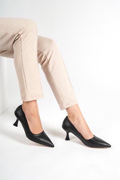 TRENDELLA Pantofi cu toc negru pentru femei TR08MS03A