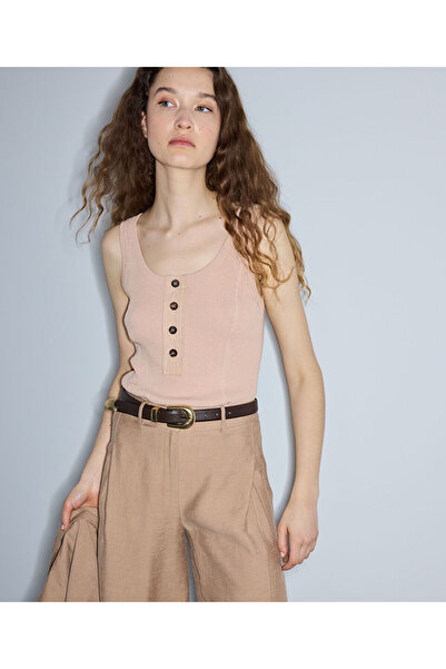 İpekyol Kontrast düğmeli triko