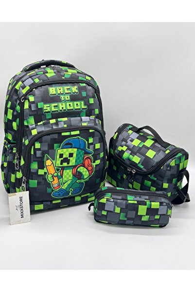 ms mixxstore Rucsac pentru școala primară pentru băieți, cu model cu caracter...