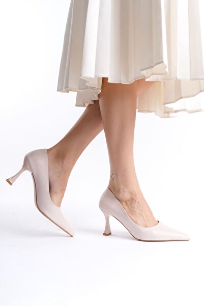 TRENDELLA Γυναικείο ματ μπεζ στιλέτο TR08MS27J