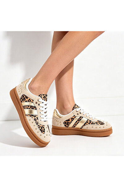 Tmall Pantofi Sport De Dama,Din piele ecologica intoarsa,D1420,Bej