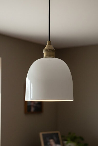 Deep White Antique Tulip Headgear Single Chandelier Pendant Living Room Kitchen Boutique Lamp Lighting Chandeliers