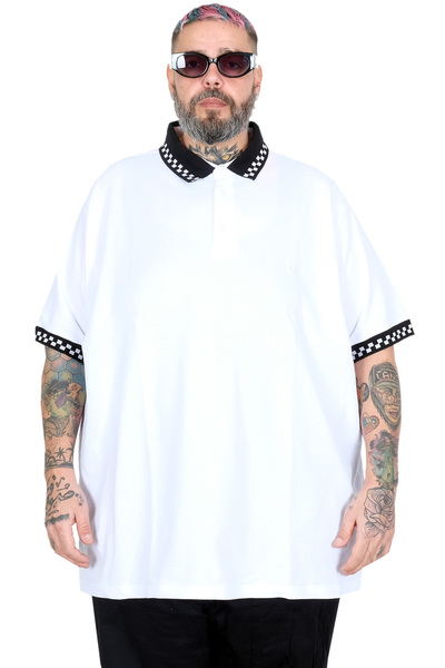 ModeXL Μπλουζάκι Πόλο Κλασικό Μεγάλου Μεγέθους Mode XL 26551 ΛΕΥΚΟ