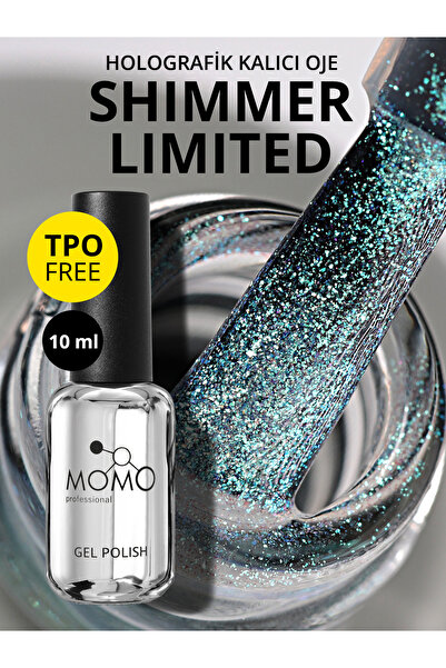 MOMO professional Shimmer Limited Holografik Kalıcı Oje SL04, Rakı Beyazı Tur...