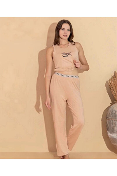 Freshness USLUCAN SHOPPING Boyraz 20618 Γυναικείο Σετ Πιτζάμες Milan Fabric T...