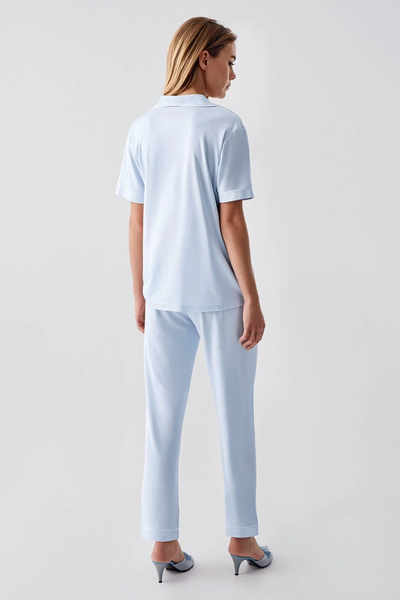 Freshness USLUCAN ALIŞVERİŞ 324 Kadın 4'Lü Sabahlıklı Şorlu Pijama Takımı