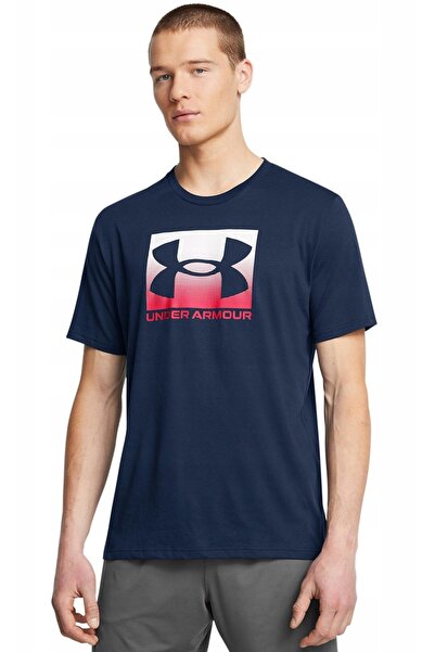 Under Armour Erkek Pamuklu Regular Fit Yuvarlak Yaka Mavi T-Shirt 1386793-408