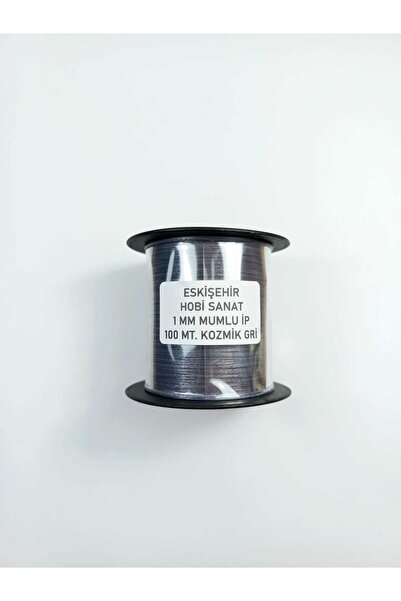 Eskişehir hobi sanat Κοσμικό γκρι 1,0 χιλ. 100 μέτρα κερωμένο νήμα δερμάτινο ...