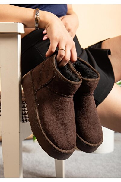 Furkan Ayakkabı Μπότες με χοντρή σόλα με επένδυση από γούνα