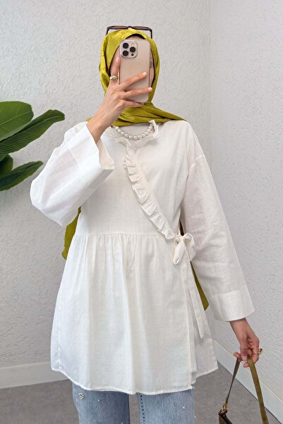 Salih Çelebi Πανωφόρι με Πλαϊνή Κορδέλα 2151 - ΚΡΕΜΑ