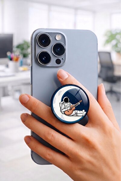 Genel Markalar Gitar Çalan Astronot Telefon Tutucu Pop Socket Rahat Kullanım ...