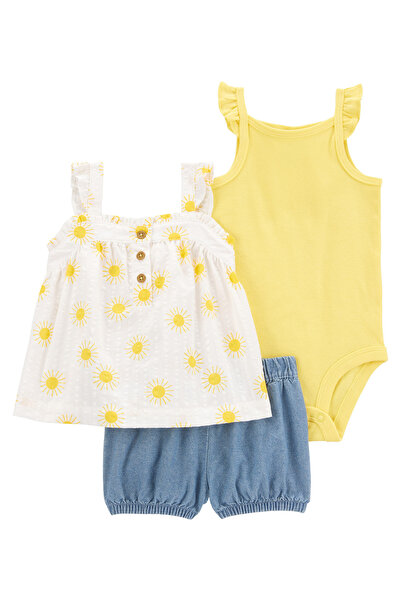 Carter's Kız Bebek Alt Üst Set 3 Ay-24 Ay Çok Renkli