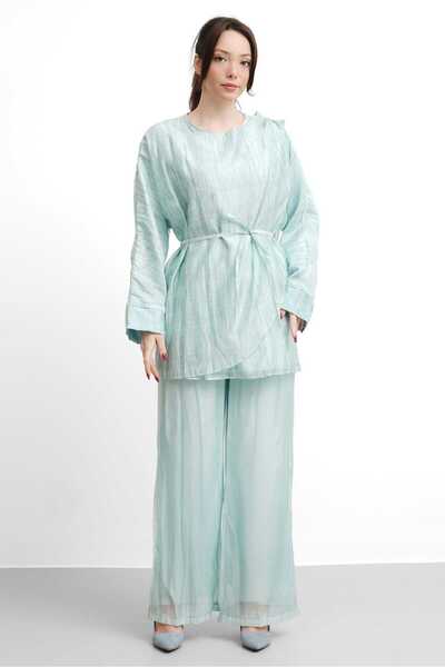 salisburys Γυναικείο κοστούμι Molly Nelly με σχέδιο σκιάς, βουάλ και παντελόν...