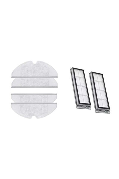 Xiaomi Mi Robot Vacuum Mop Essential 2 in 1 Robot Süpürge ve Paspas Aksesuar Seti 4 adet fiber mop bezi 2 adet hepa filtre