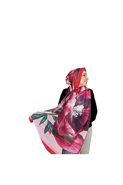 Lunara Scarf Çiçekli Pamuk Şal
