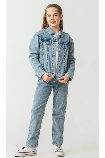 ALG Girls' Seasonal Denim Suit 3-Piece Stylish Combination (One Size, One Siz...