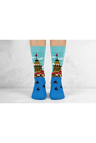 Çorap Kurdu Ponožky s motivem Istanbul