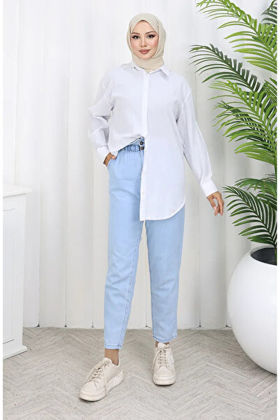 sefamerve Ice Blue Boyfriend Jeans - Wash 3006-02