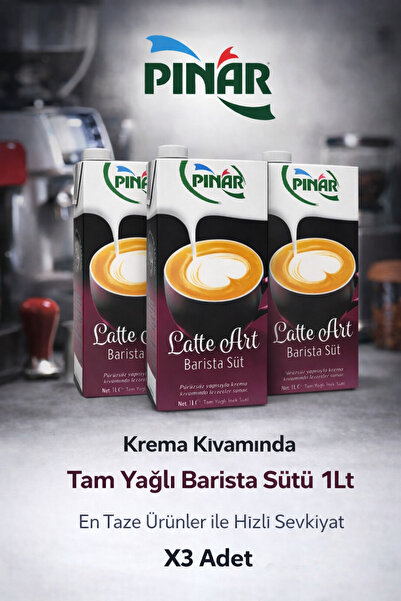 Pınar 1lt Barista Art Süt x 3 adet