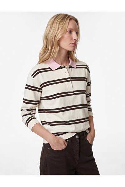 Koton Φούτερ με κανονική εφαρμογή, μακρυμάνικο, με λεπτομέρεια αντίθεσης και ...