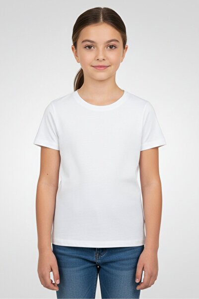 English Laundry Kids Girl 3 Packs Crew Neck Short Sleeves Solid T-Shirt Set, ...