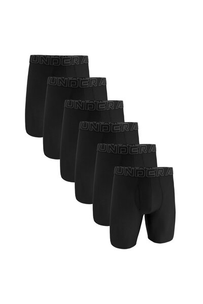 Under Armour Herren Lange Boxershorts, 6er-Pack - Performance Tech Mesh Lange...