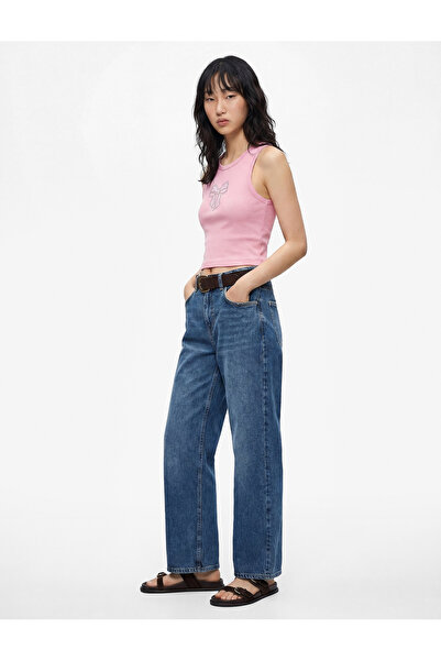 Koton Rahat Kalıp Pamuklu Geniş Paça Baggy Denim Pantolon - Baggy Jean