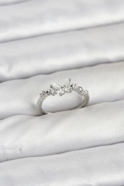 Generic Brand Model Silver Color Brass Women's Ring Tj-Byk3920