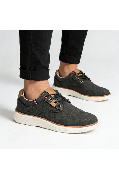 Tmall Pantofi sport bărbătești, material denim, 1298, negru