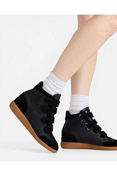 Steve Madden MUSTANG BLACK SUED Kadın Siyah Sneakers MUSTANG