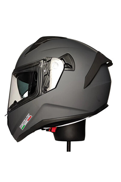 MTS M-801-SNAKE DARK GREY GÜNEŞ VİZÖRLÜ KASK