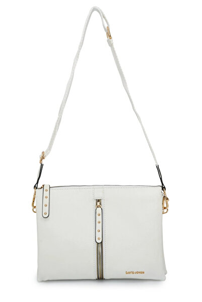 David Jones Γυναικεία τσάντα ώμου Λευκή