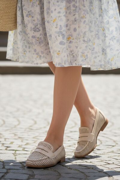 N Napa Shoe Γυναικεία γνήσια δερμάτινη σόλα Comfort με διάτρητη σόλα Γυναικεί...